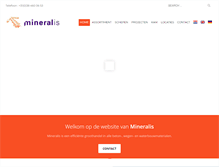 Tablet Screenshot of mineralis.nl