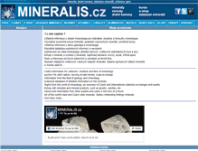 Tablet Screenshot of mineralis.cz